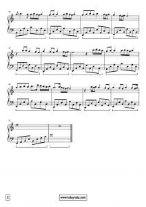 Gesi Bağları  Piyano Notası - 2
