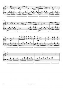 Deniz Üstü Köpürür Piyano Notası - 2