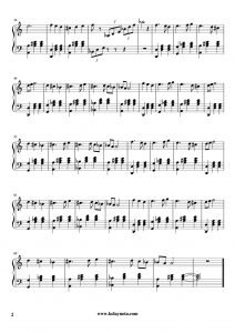 Nazende Sevgilim Piyano Notası - 2