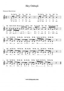 Hey Onbeşli - Kolay Notası