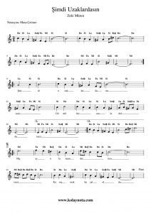 Şimdi Uzaklardasın - Kolay Notası