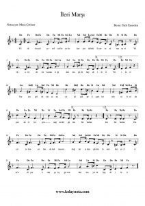 İleri Marşı - Kolay Notası