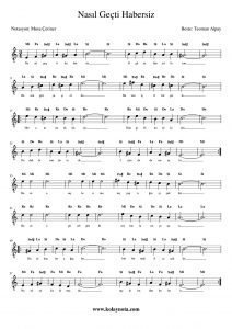 Nasıl Geçti Habersiz - Kolay Notası