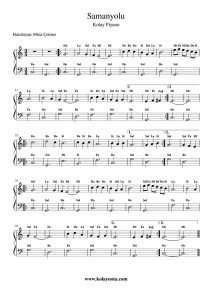 Samanyolu - Kolay Piyano Notası