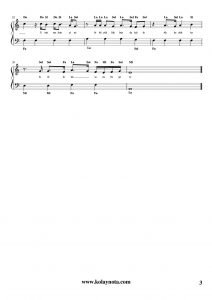 Yaramızda Kalsın - Kolay Piyano Notası - 3
