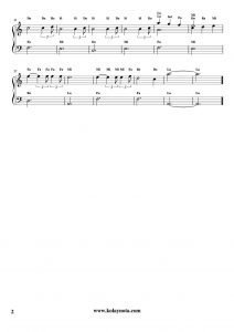 Çoban Yıldızı - Kolay Piyano Notası - 2