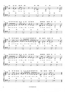 Bekle Dedi Gitti - Kolay Piyano Notası - 2