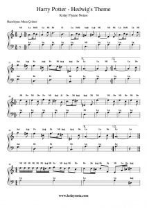 Harry Potter - Hedwig's Theme - Kolay Piyano Notası