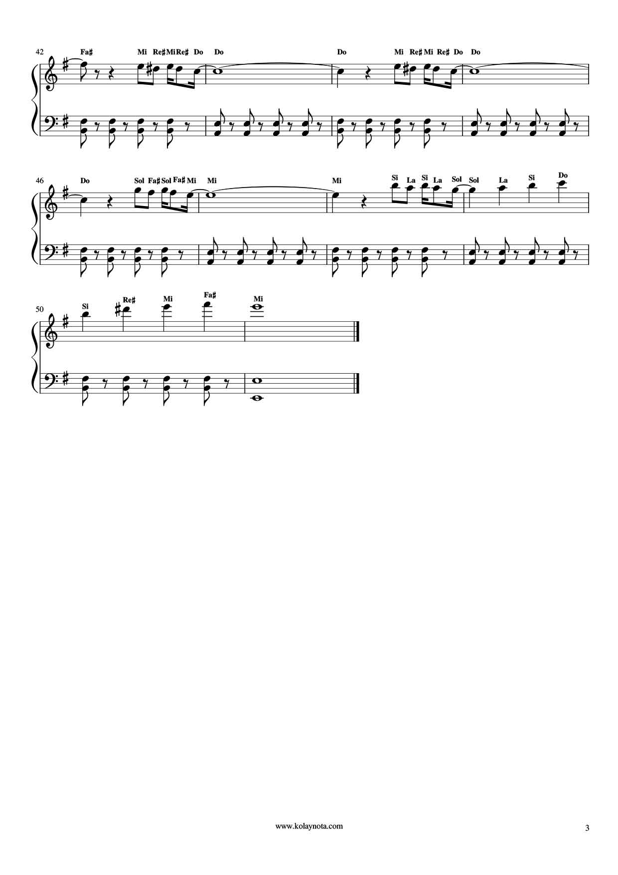 Senden Daha Güzel - Kolay Piyano Notası - 2