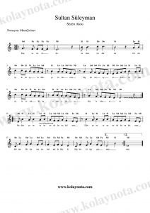 Sultan Süleyman - Kolay Notası