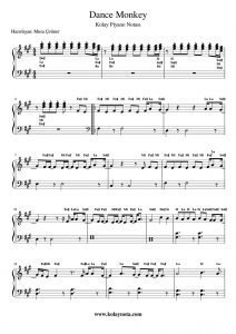 Dance Monkey - Kolay Piyano Notası