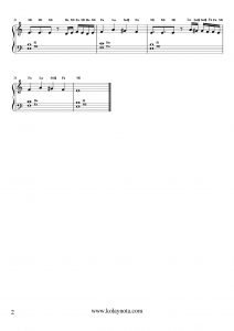 Leyla İle Mecnun - Kolay Piyano Notası - 2