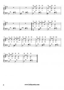 Gelevera Deresi - Kolay Piyano Notası - 2