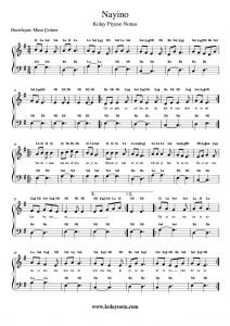 Nayino - Kolay Piyano Notası