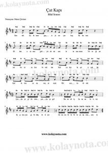 Çat Kapı - Kolay Notası - Orjinal Ton