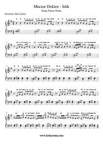 Mucize Doktor - Islık - Kolay Piyano Notası
