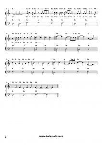 Gönül - Kolay Piyano Notası - 2