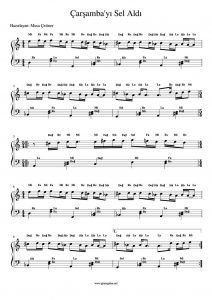 Çarşamba'yı Sel Aldı - Piyano Notası