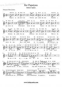 Kır Papatyası - Kolay Notası