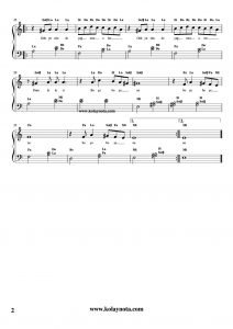 Boşu Boşuna Piyano Notası - 2