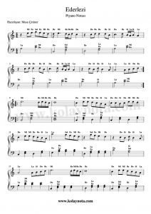 Ederlezi - Piyano Notası