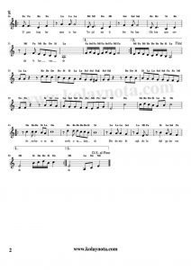 İnleyen Nağmeler Ruhumu Sardı - Kolay Notası - 2