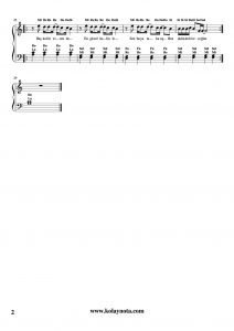 Seni Dert Etmeler Piyano Notası - 2