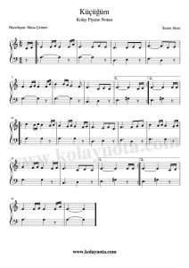 Küçüğüm Kolay Piyano Notaları - 2