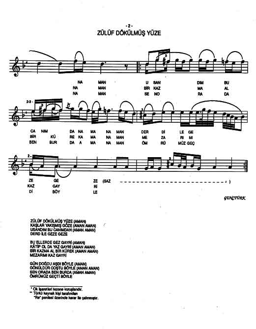Zülüf Dökülmüş Yüze - TRT - 2