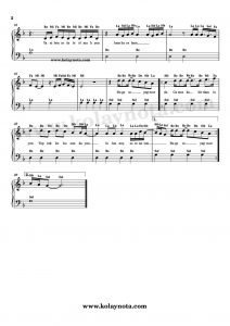 Müzik Kutusu Piyano Notaları - 2