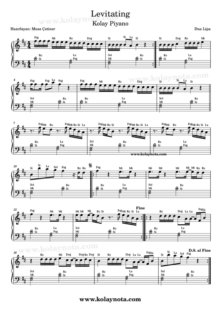 Levitating - Nota