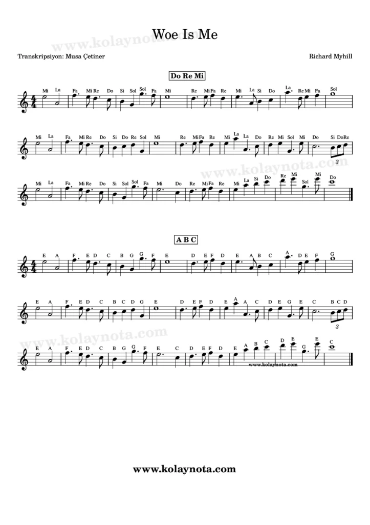 Woe Is Me - Sad Hamster - Nota - Free Sheet Music