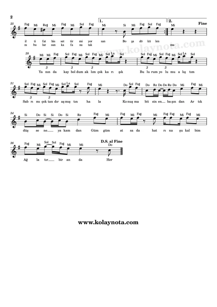 Manifest - Zamansızdık - Nota - 2