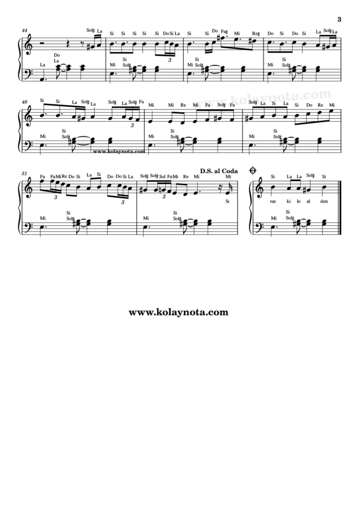 Model - Makyaj - Piyano Nota - 3