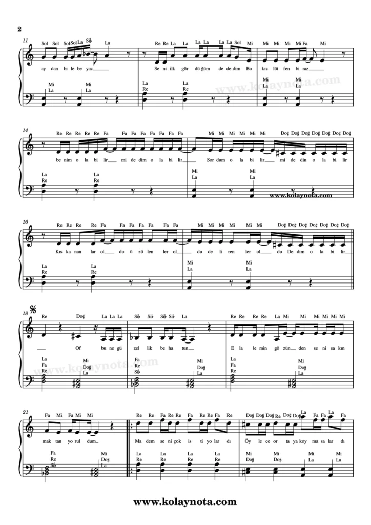 DKTT - Madem - Piyano Nota - 2